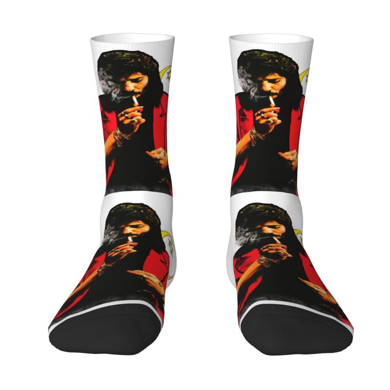 Camaron De La Isla Mens Crew Socks Unisex Cute Island Shrimp Flamenco Singer Spring Summer Autumn Winter Dress Socks