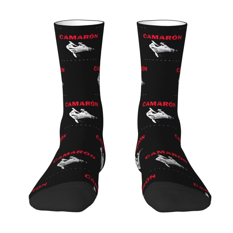 Camaron De La Isla Reencuentro Crew Socks Unisex Kawaii Flamenco Singer Island Shrimp Spring Summer Autumn Winter Dress Socks