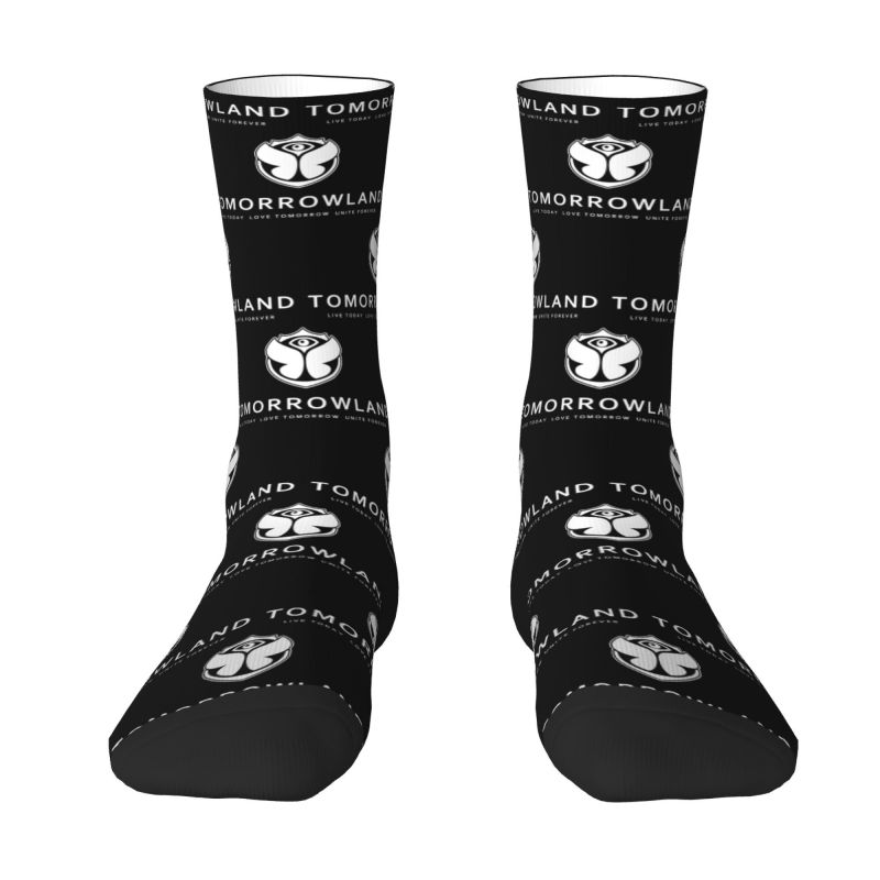 Tomorrowland Dress Socks Mens Womens Warm Fashion Belgian Electronic Dance Music Festival Crew Socks