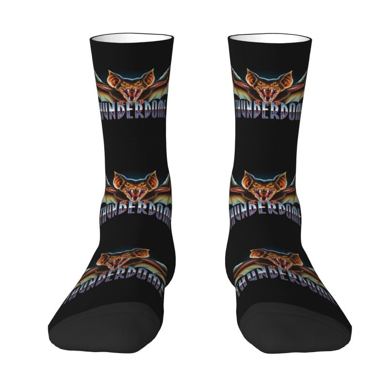 Anime Thunderdome Dress Socks Men's Women's Warm Fashion Hardcore Gabber Crew Socks