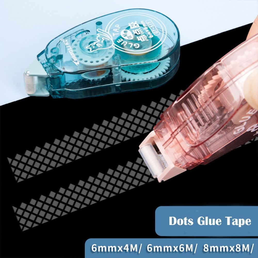 Journal Office Supplies Photo Album Double Sided Adhesive Tape DIY Craft Supplies Dot Glue Roller Tapes DIY Stationery