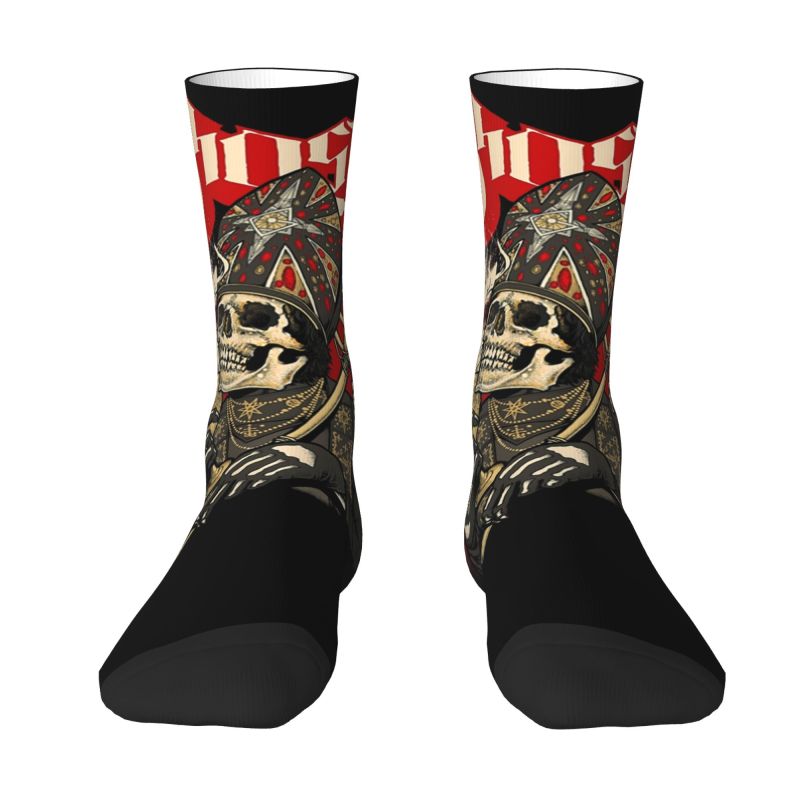 Kawaii Ghost Impera Maestro Skull Socks Men Women Warm 3D Printing Swedish Rock Band Sports Football Socks