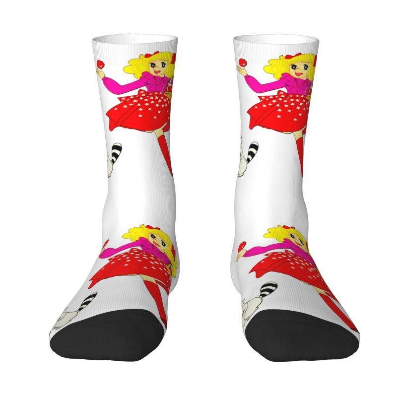 Cool Candy White And Klin Socks Men Women Warm 3D Print Cartoon Anime Tv Sports Football Socks