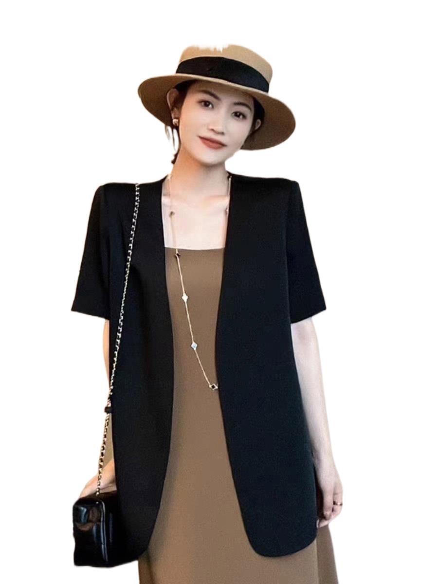 2023 Women's Clothing A suit coat two-piece condole belt dress 0817