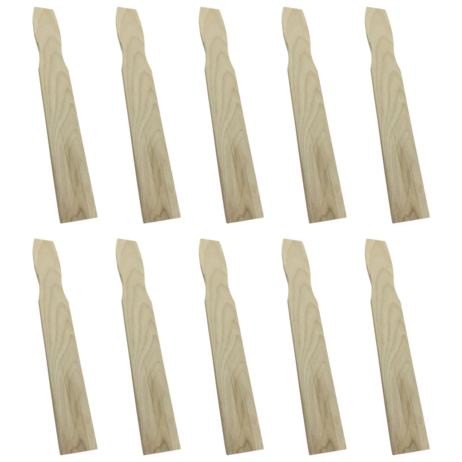 10pcs Resin Paint Sticks Hardwood Stirrers Customers Project Practical Garden Durable Art Craft Epoxy Measuring Scale For Mixing