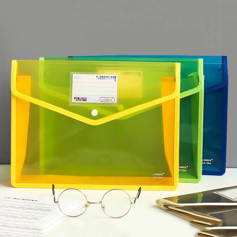 Pouch Water proof School Supplies Pvc Portfolio Organ File Bag Document Organizers Paper Storage Bag File Folder