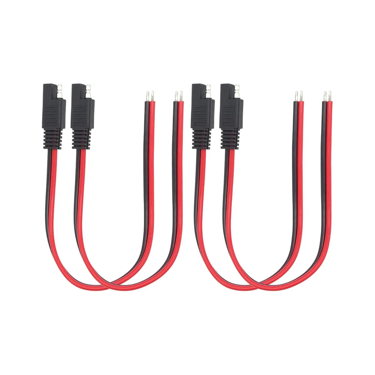 SAE Extension Cable 4 PCS 14AWG 1Feet SAE Single Plug Quick Disconnect Connector SAE Cable Wire Harness
