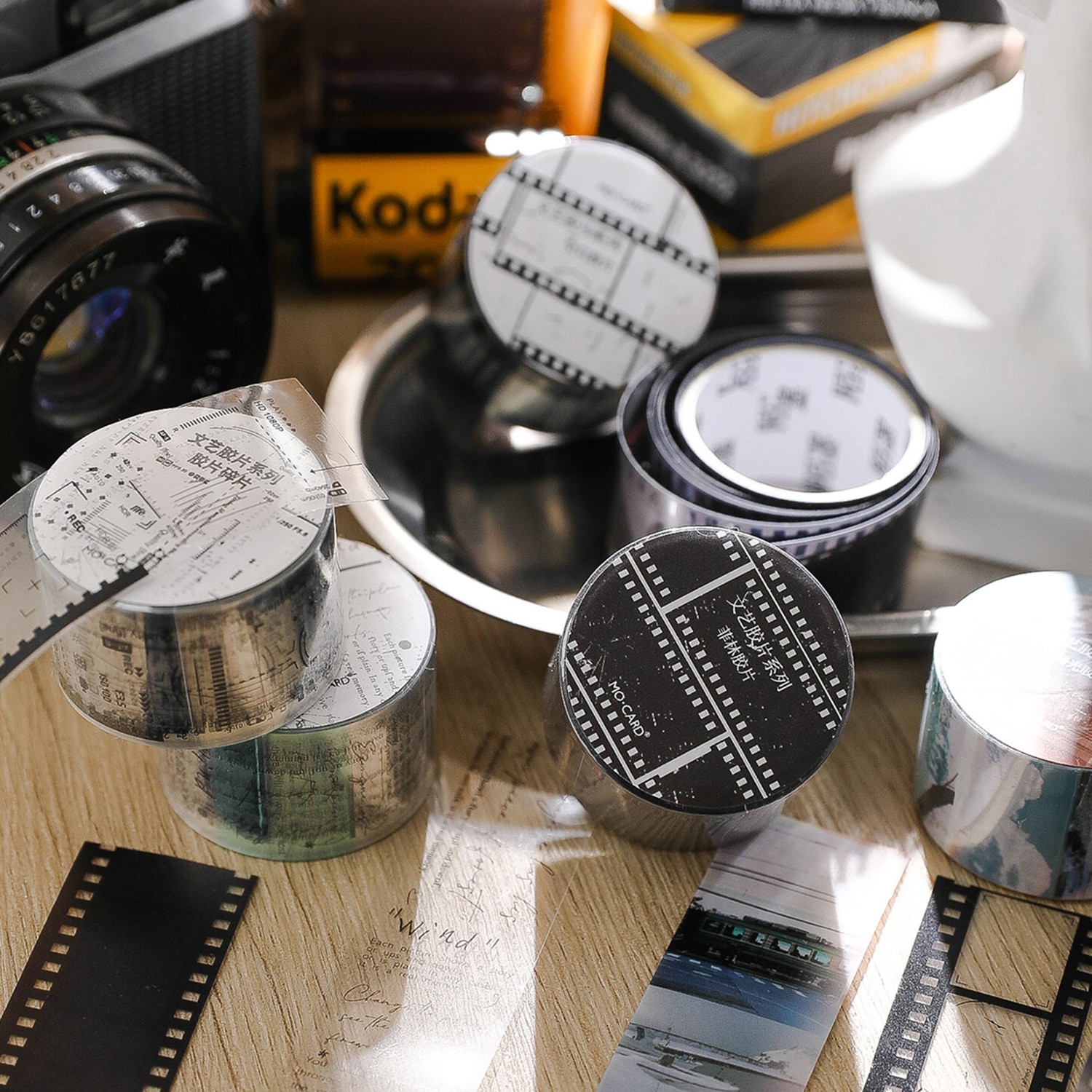 Card Lover1 Roll 25mm*2 m [Art Flm Series] INS Style Journal Masking Tape Waterproof Paper Washi Tape Material Scrapbook Kit