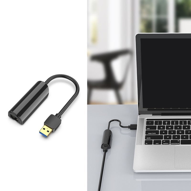 E9LB USB to Ethernet Adapter RJ45 External Adapter USB to Gigabit Ethernet Adapter RTL8153 Chip No Delay Adapter