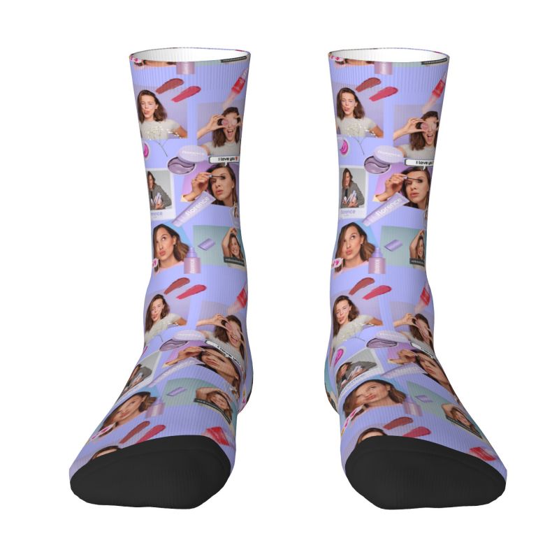 Funny Printing Florence By Mills Socks for Women Men Stretchy Summer Autumn Winter Crew Socks