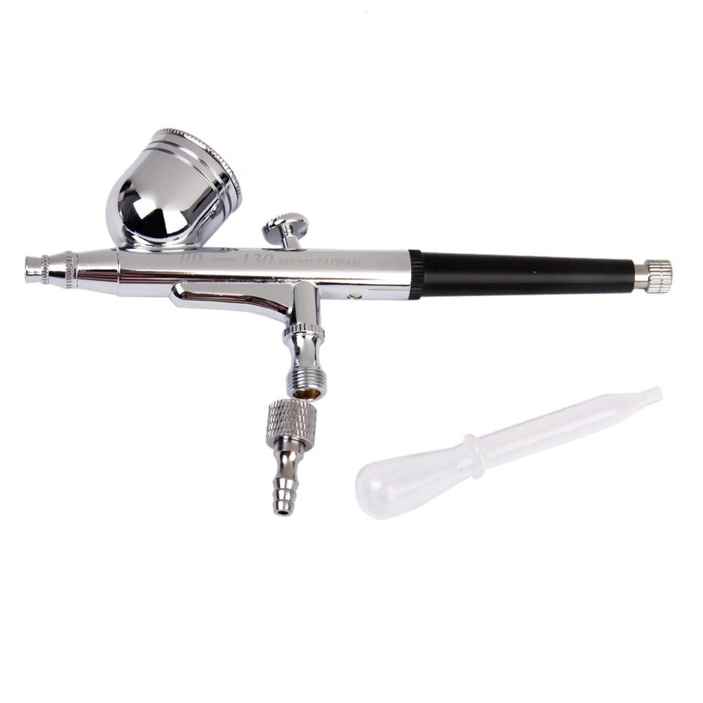 -130 Dual Action Air Brush Airbrush Spray Nail Tool with 02mm Nozzle