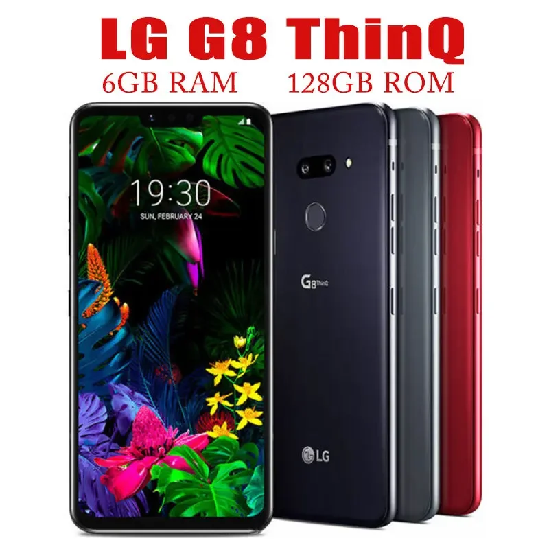 LG G8 ThinQ Cell Phone 6G RAM 128GB ROM Dual Qualcomm 855 Mobile 6.1'' Full Screen Unlocked Original Fast Charge Smart