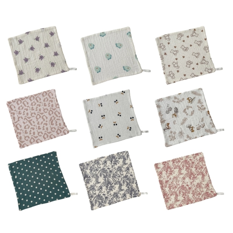 HUYU Newborn Bibs Baby Drool Bibs Stylish & Practical Wash Cloth for Feeding Bathing