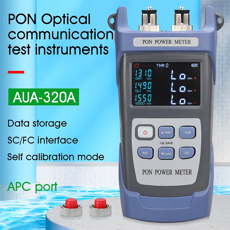 COMPTYCO AUA-320A/U Handheld Fiber Optical PON Power Meter FTTX/ONT/OLT 1310/1490/1550nm
