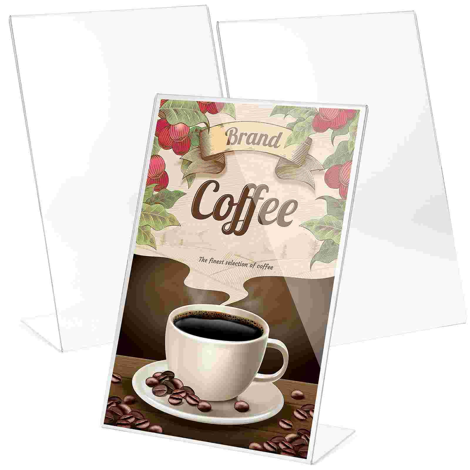 3 Pcs Sign Holders Price Tag Holders L Display Stands Menu Holder Restaurant Hotel