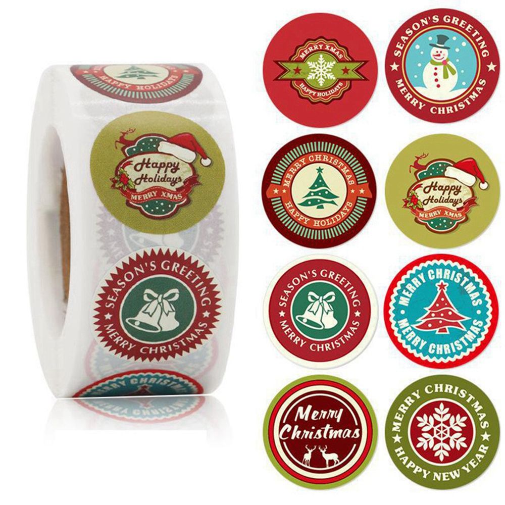Christmas Decoration Sealing Sticker Package Stickers Christmas Stickers Greeting Decorations Packing Labels