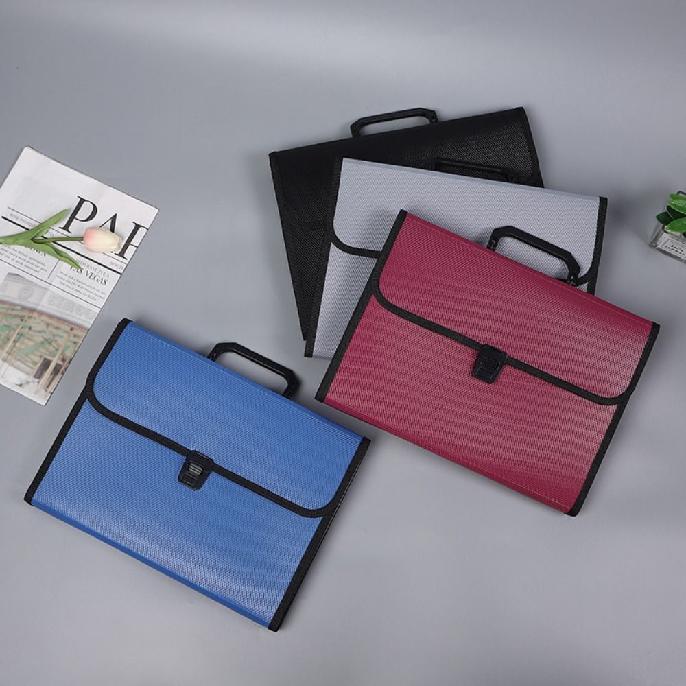 Paper Folder Briefcases Storage Wallet School Expanding File Bag Document Organ Bag A4 File Folder Document Organiser