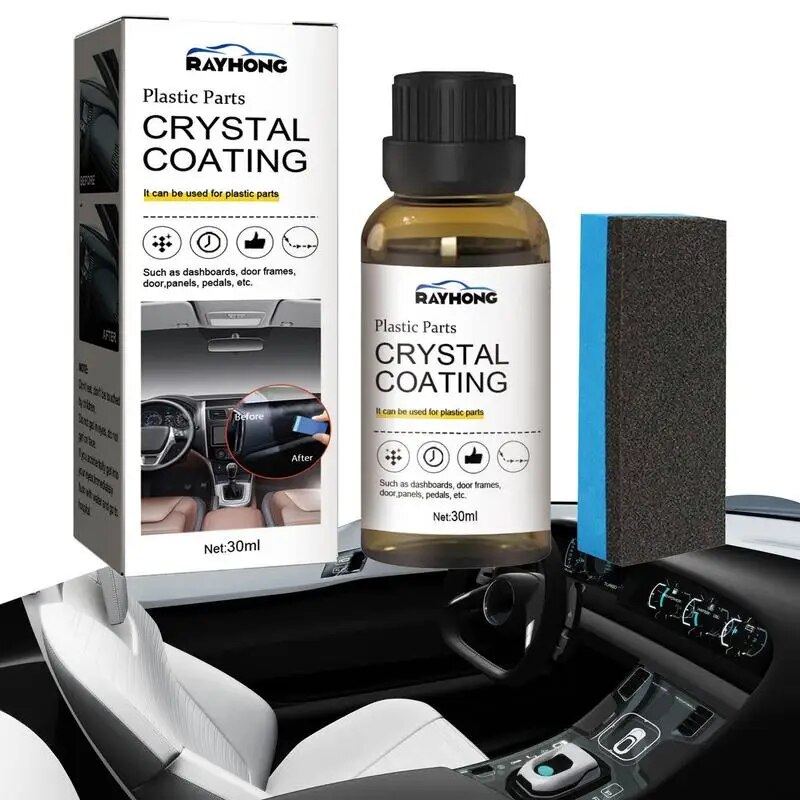 Car Coating Agent 30ml Refurbish Protective Agent For Automobile Parts Portable Coating Liquid For Door Frames Door Panels No