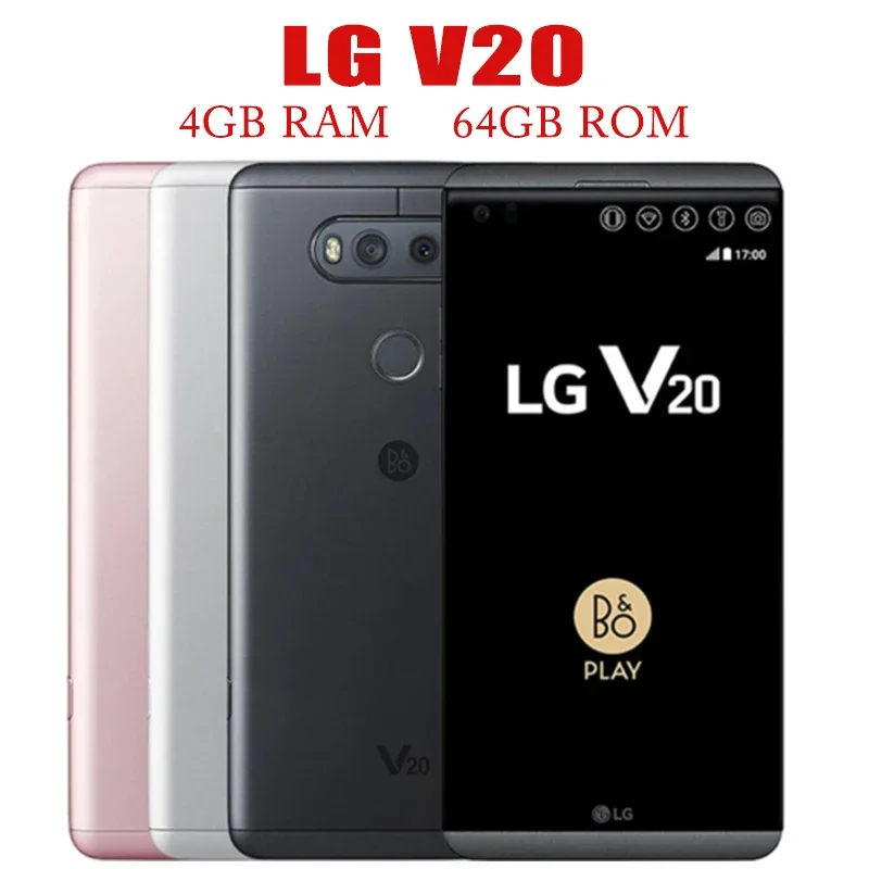 LG V20 F800/H910/H990 Smartphone Quad Core 5.7'' 4GB RAM 64GB ROM 16MP Mobile Fingerprint Android Cell Phone Original 