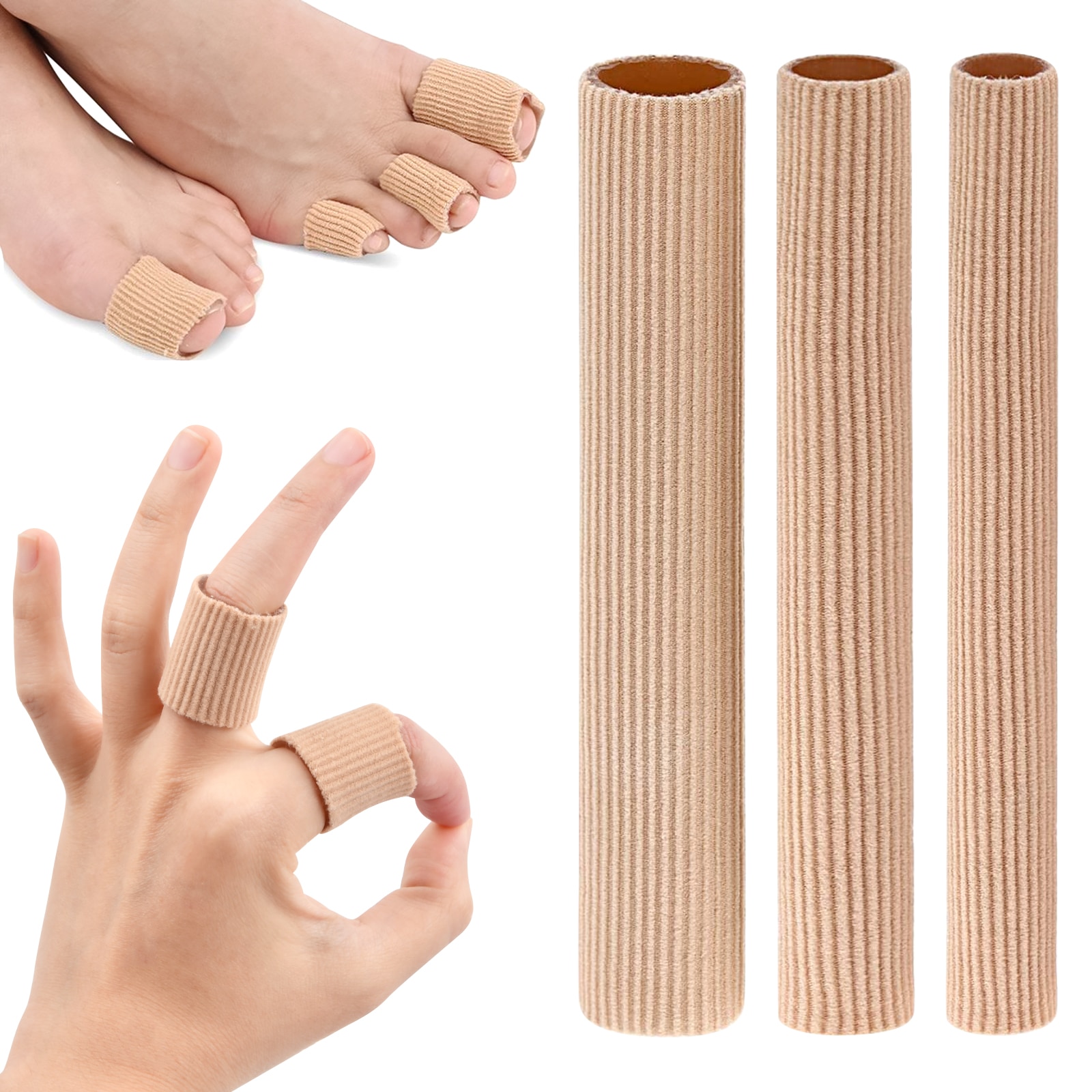 One Toe Pad Tube, Soft Gel Toe Isolation Pad, Suitable for Relieving Blisters and Toe Pain