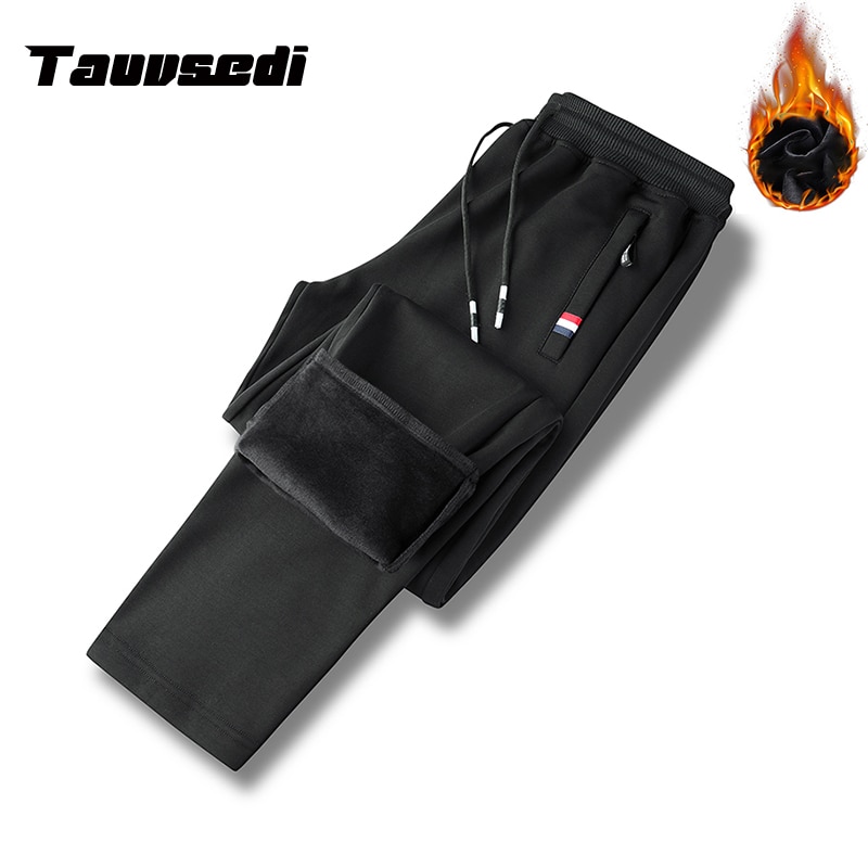 Men Winter Warm Thicken Sweatpants Men Joggers Pants Fleece Casual Cargo Pants Male Autumn Thermal Trousers 8XL Brand Plus Size