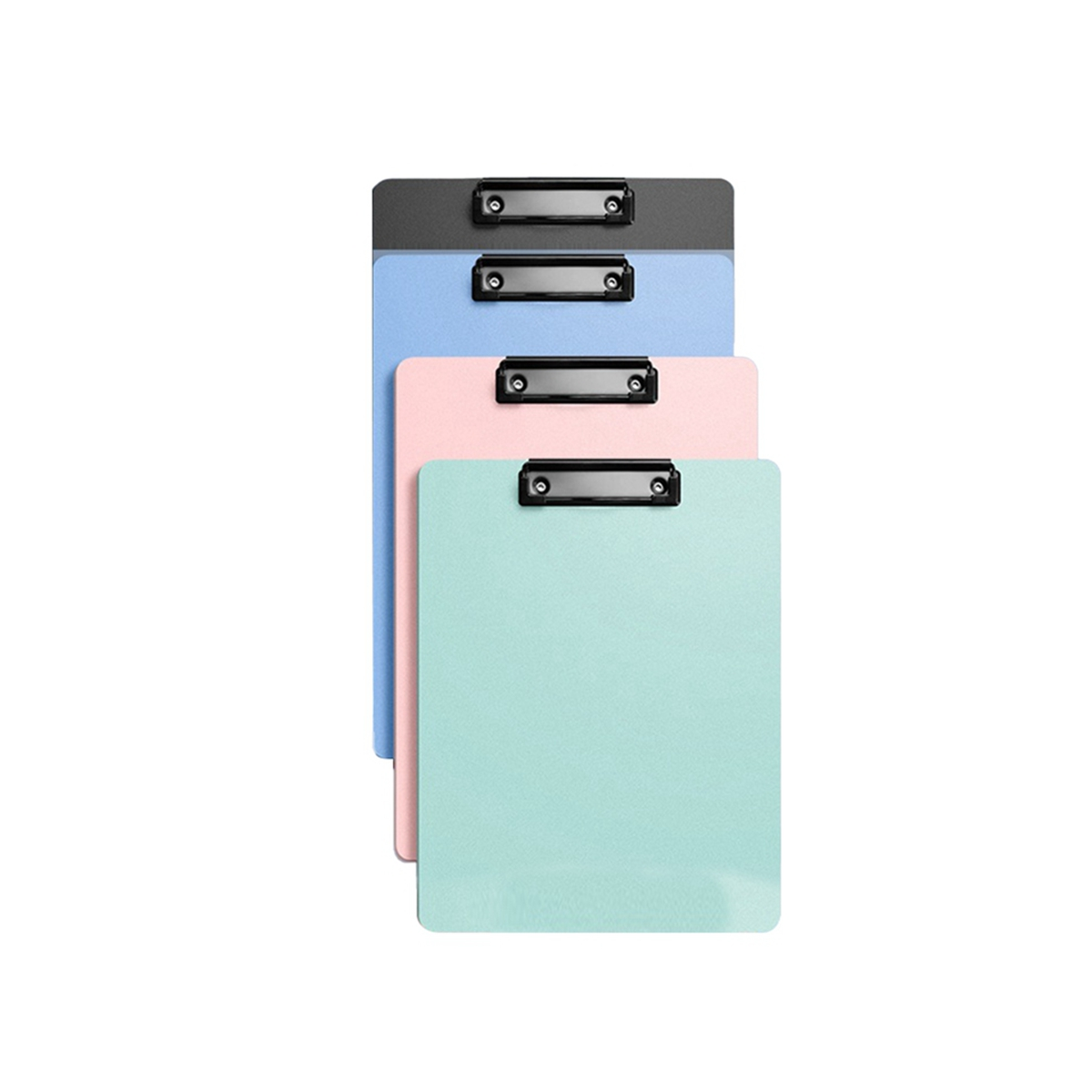 4 Pack Plastic Clipboards, Multiple Color Clip Board with Metal Clip, Clip Boards for Doctor, Nurse, Teacher, Student