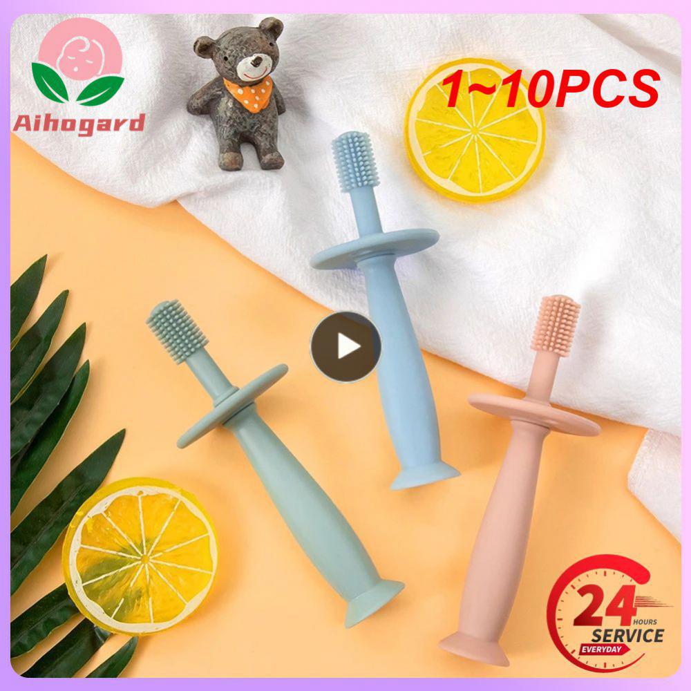 1~10PCS Baby Soft Toothbrush BPA Free Silicone Infant Tooth Teeth Clean Brush Food Grade Silicone Bebes Oral Health Care Kid