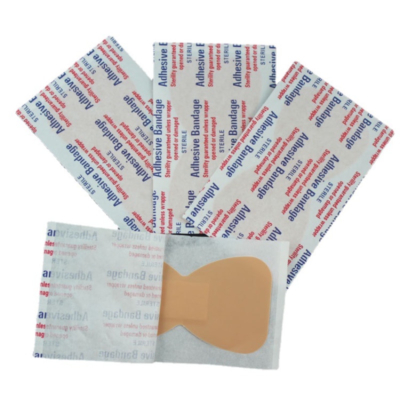 100pcs/lot Curved Healing Patches Bandage Band Aid Wound Dressing Sterile Stickers Emergency Kit Waterproof Adhesive Plaster