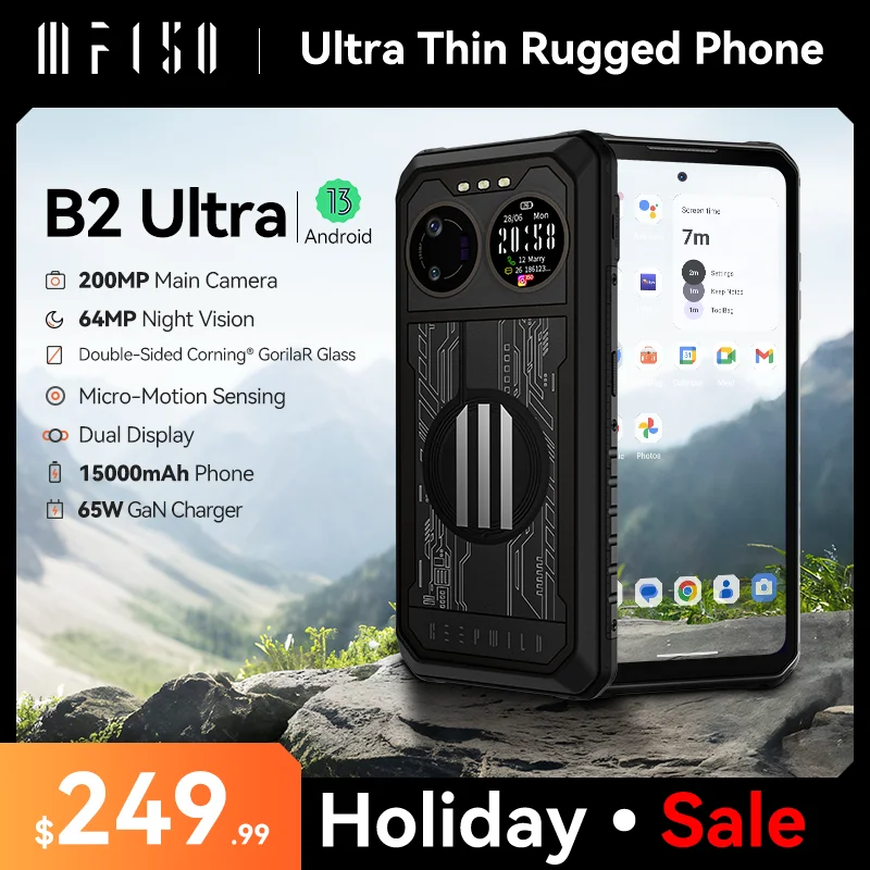 [World Premiere] IIIF150 B2 Ultra Rugged MobilePhone 15000mAh 120Hz 6.8'' Screen 12GB 256GB 200MP Micro-Motion Sensing