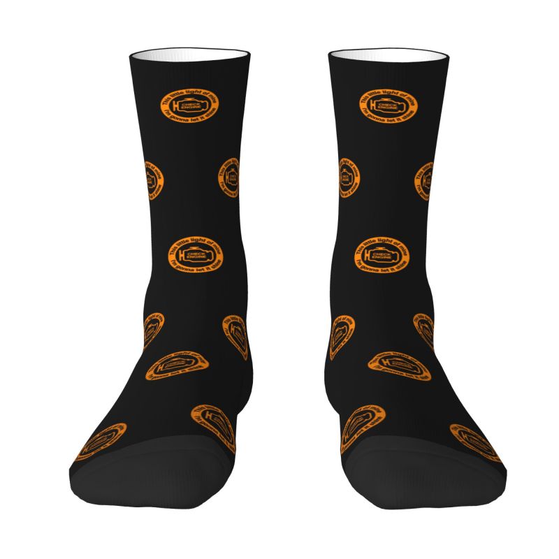 Funny Men's Mechanic Car Driver Check Engine Light Dress Socks Unisex Comfortable Warm 3D Print Crew Socks