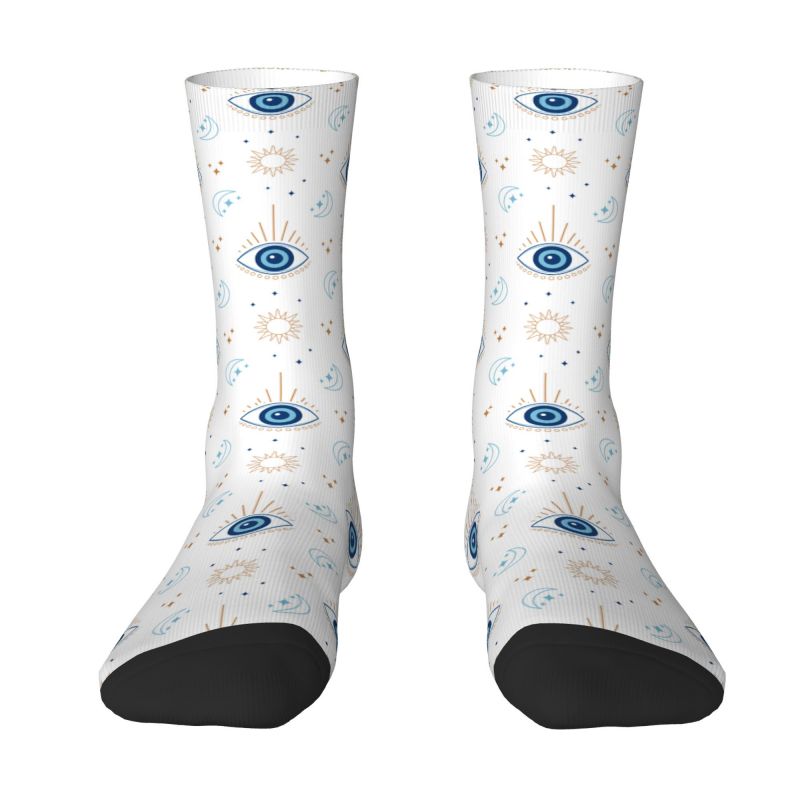 Magic Witchcraft Occult Evil Eye Men's Crew Socks Unisex Funny Spring Summer Autumn Winter Dress Socks