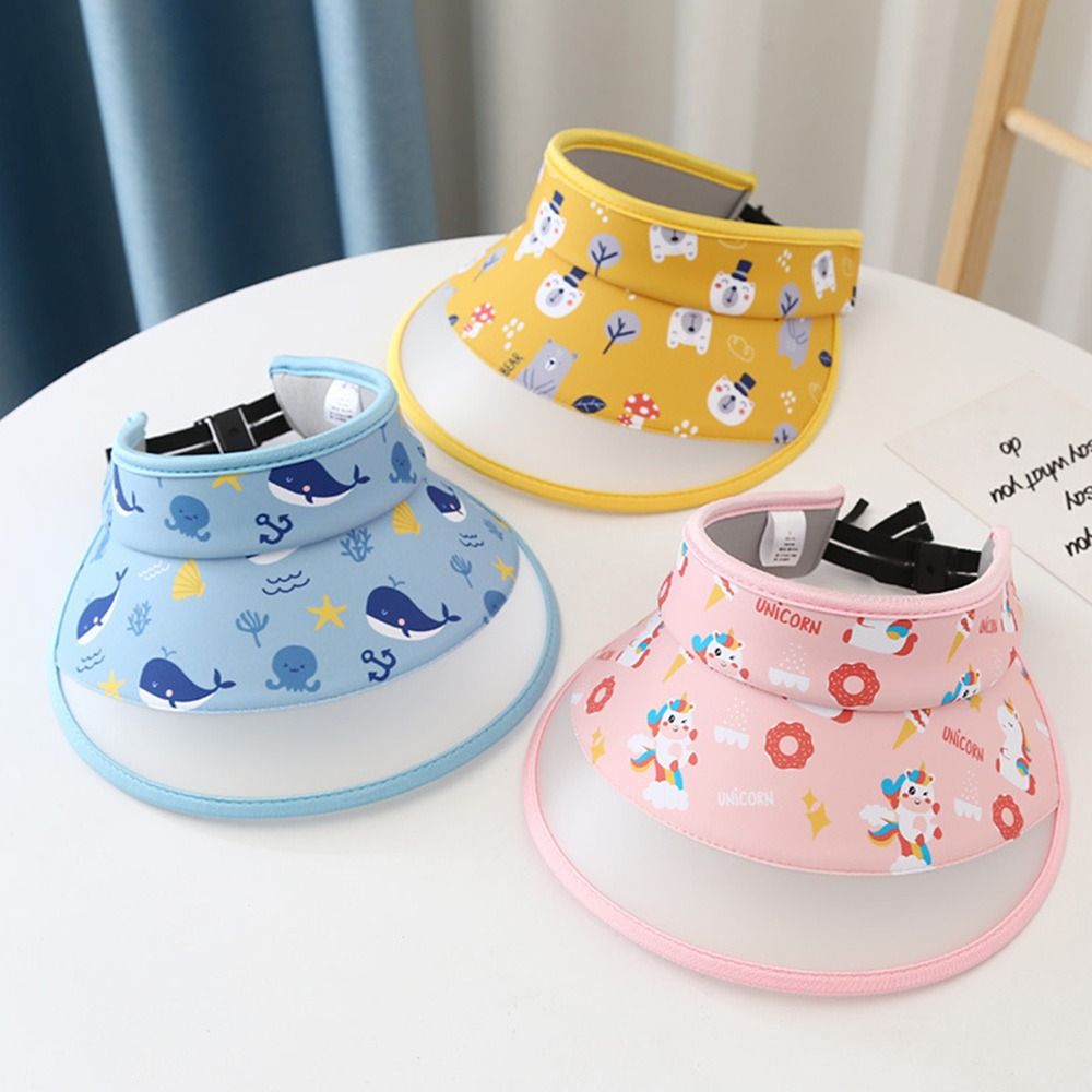 Summer Large Brim With Ice Sleeve Uv Protection Empty Top Cap Visor Cap Beach Hat Sun Hat