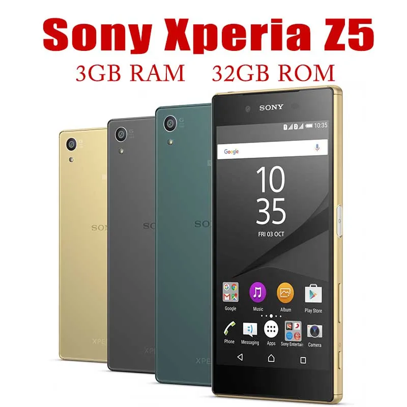 Sony Xperia Z5 E6653/ E6683 Japan Version 4G 5.2'' 3GB RAM 32GB ROM Single/Dual SIM Original Unlocked Phone Android Sm