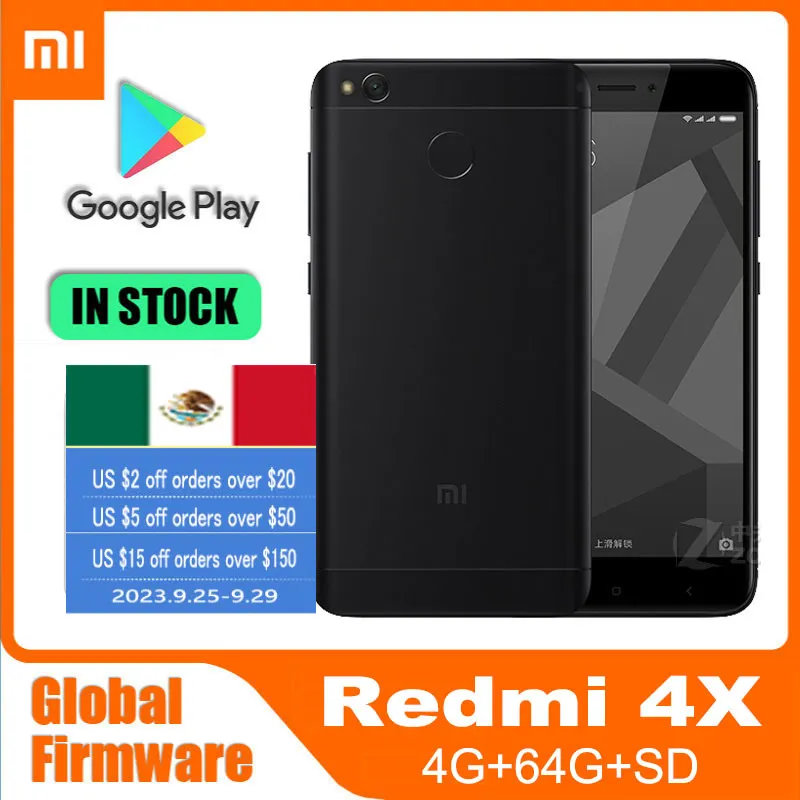 Xiaomi-Redmi 4X Smartphone, Android Snapdragon Cellphones