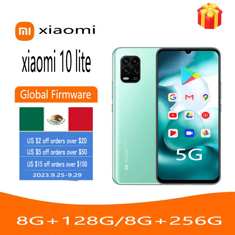 Global rom redmi Xiaomi 10 Lite 5G Zoom phone Smartphone 6.57 inches AMOLED Snapdragon Mobile Phone used phone