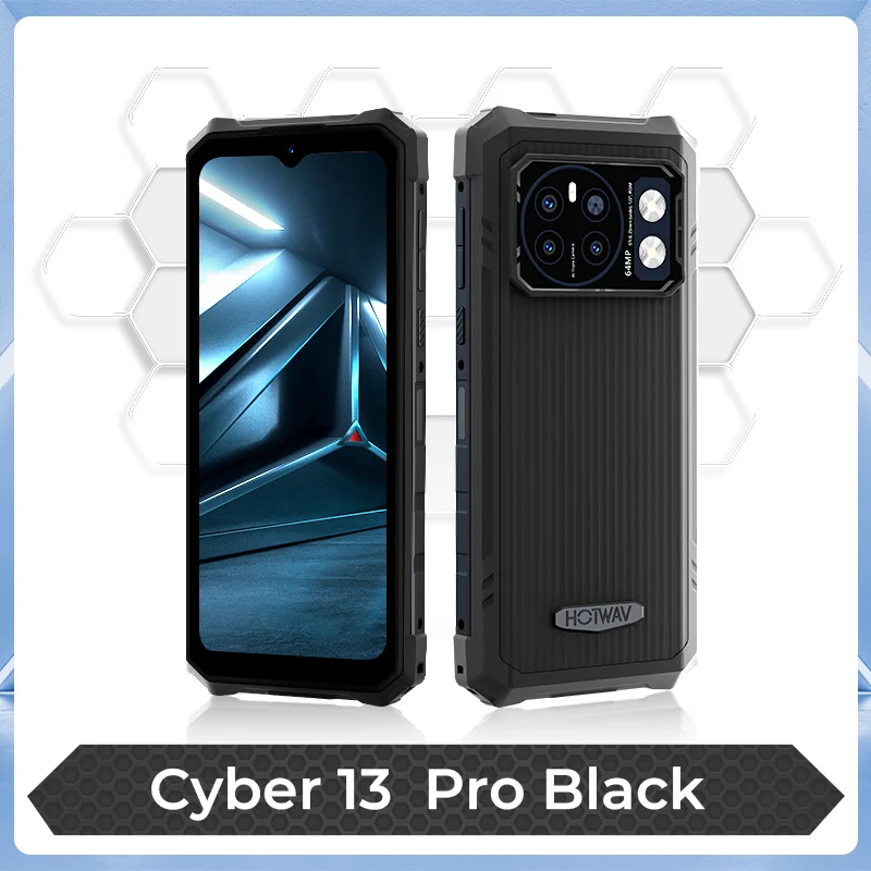 HOTWAV Cyber 13 Pro 6.8''HD+ Smartphone 20GB+256GB Octa-Core 10800mAh Battery Android 13 64MP Camera 20W Fast Charging