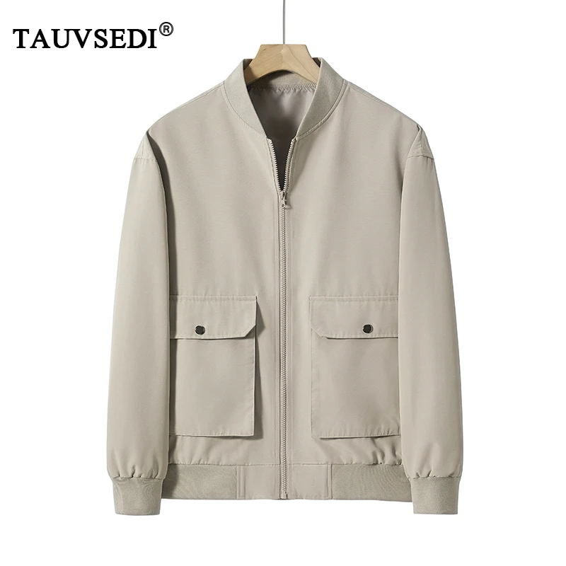 Men Casual Fashion Military Stand Collar Baseball Jackets Coats Man Slim Fit Cargo Outdoor Overcoat Parkas Male Windproof Jacket