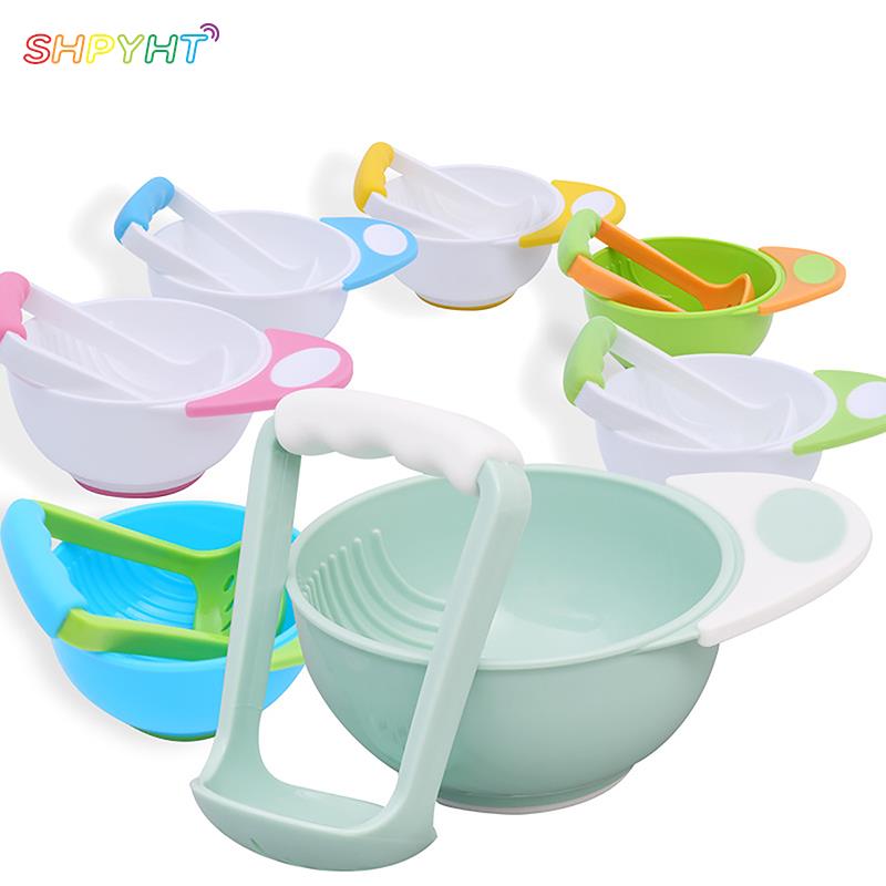 Children's Complementary Food Grinding Bowl Baby Manual Food Conditioner Grinding Handle Grinding Bowl Food Processor