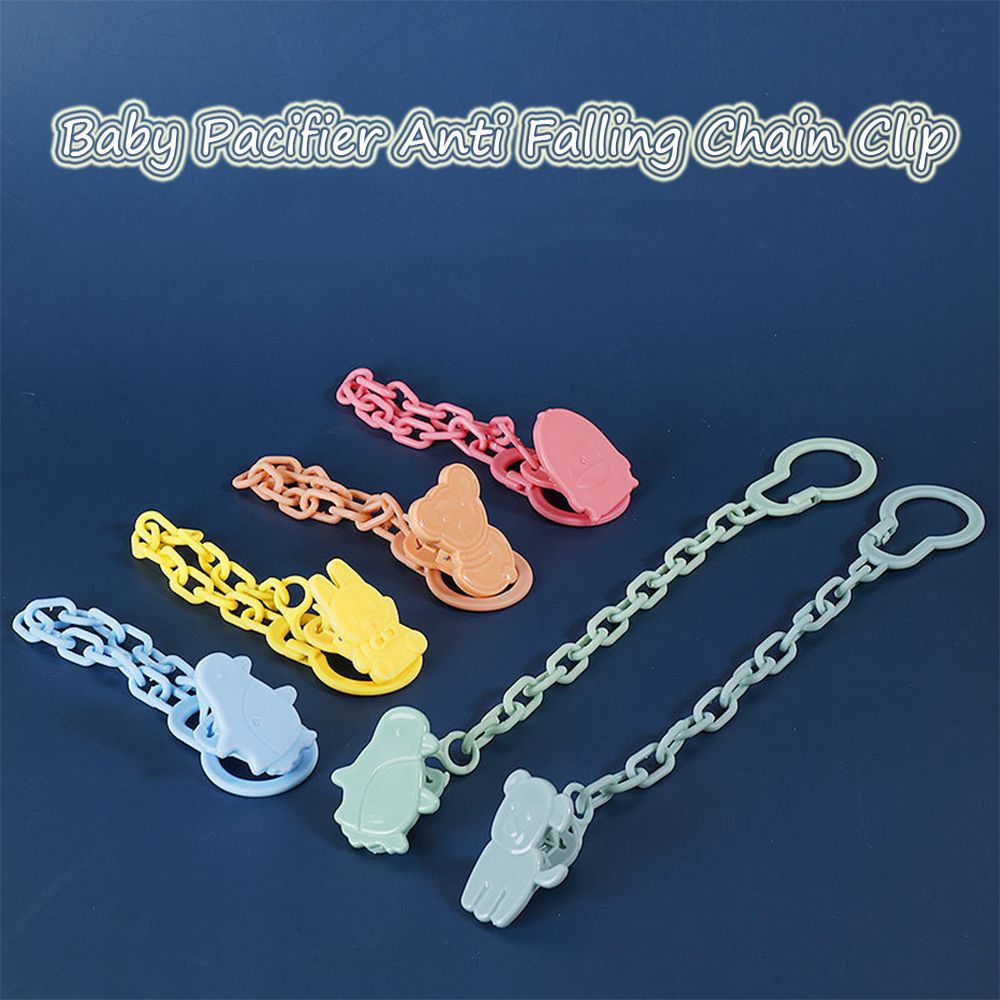 Cute Cartoon Baby Pacifier Clips Newborn Dummy Chain Multicolor Pacifier Holder Anti-Lost Chain Clip Feeding Product Accessories