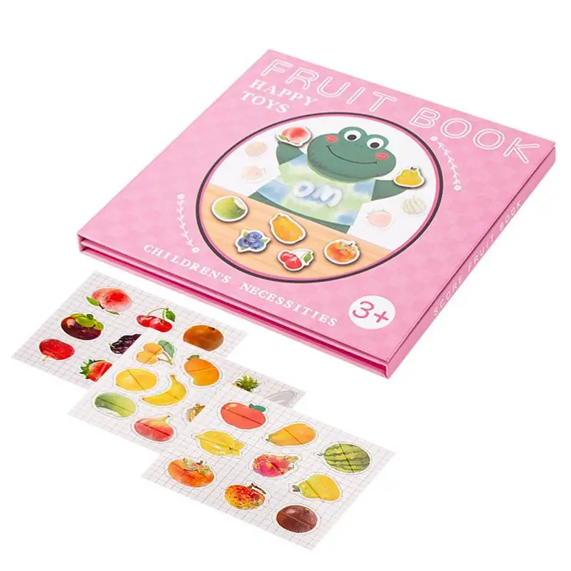 Magnet Book Magnetic Standing Book Wooden Montessori Book For Children Cognition Learning Playing At Home Or Kindergarten