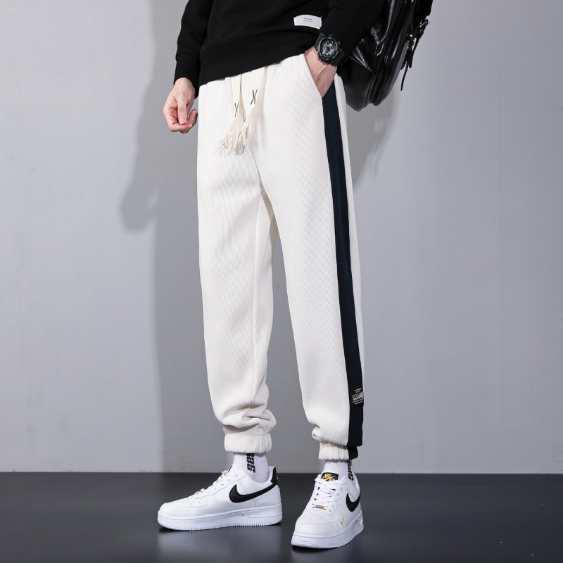 Men's Classic Solid Color Summer Thin Casual Pants Business Fashion Stretch Cotton Slim Brand Trousers