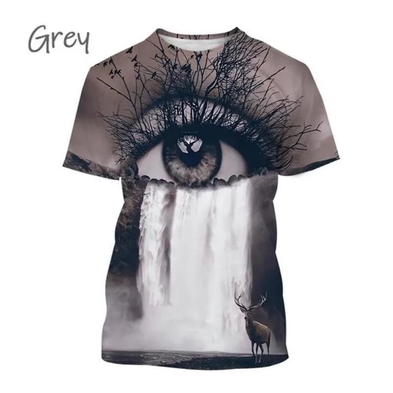 Horror Eyes 3D Printed T Shirts Casual Men Women T Shirt Fashion Male Femal Personality T-shirt Cool Oversize Tops Tee Xs-5xl
