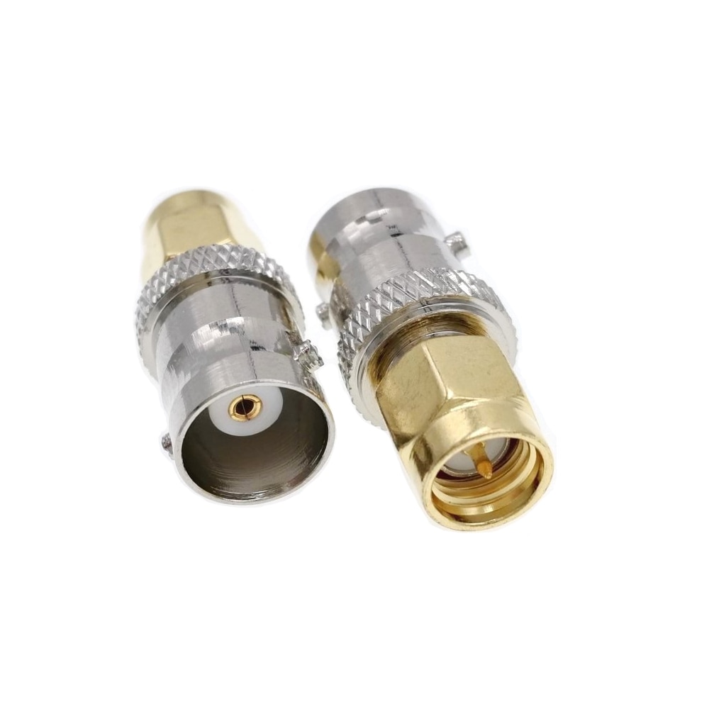 100PCS SMA Male Plug To BNC Female Jack Straight RF Connetor Adapter