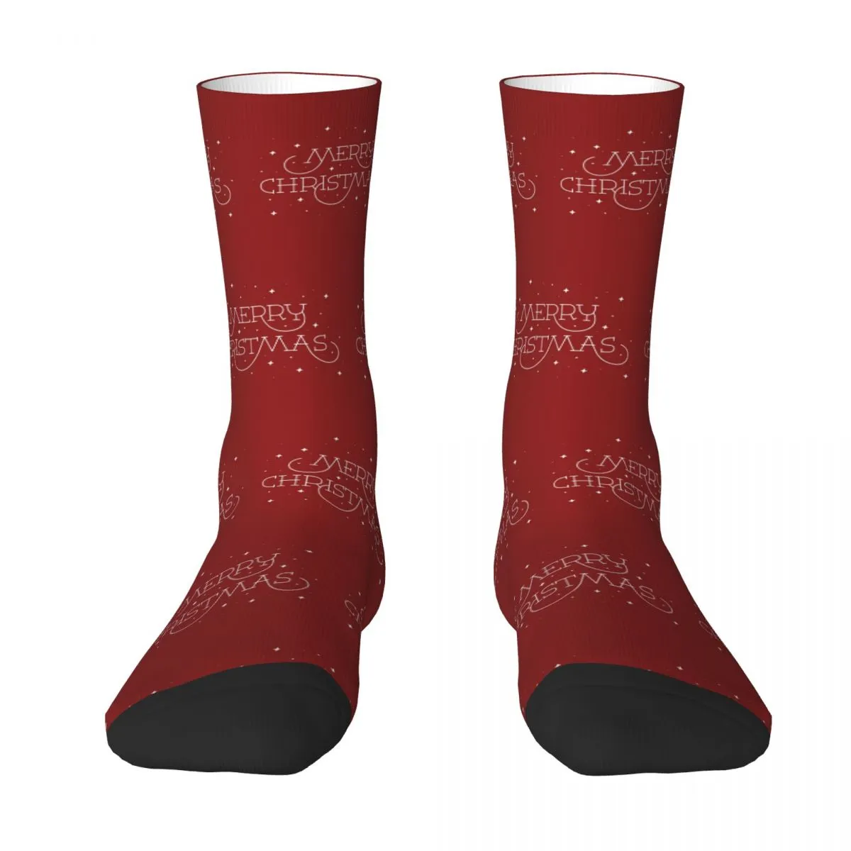 Merry Christmas Socks Harajuku Sweat Absorbing Stockings All Season Long Socks Accessories for Man's Woman's Birthday 