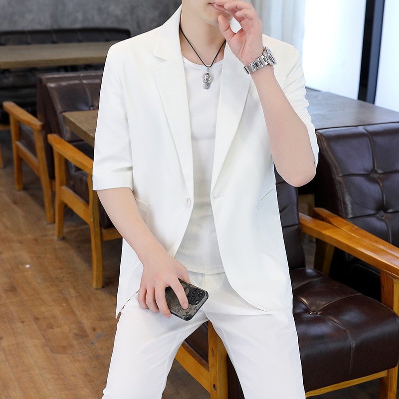 Lin1965-Half-sleeved and half-sleeved suit set