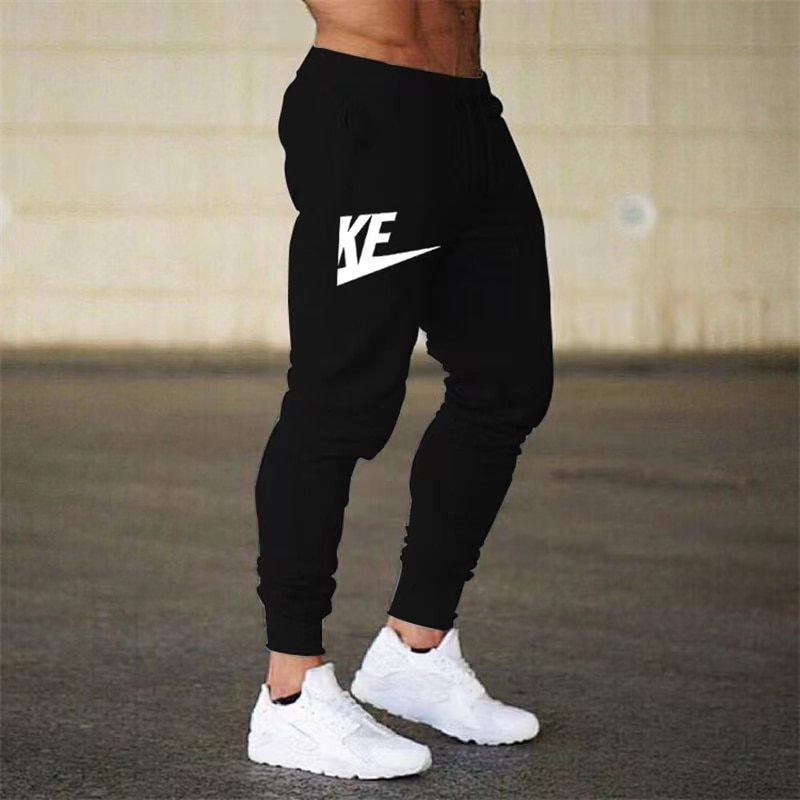 Autumn New Men's Casual Pants Trend Personalized Versatile Multi color Slim Fit Pants Lace up Men's Feet Pants