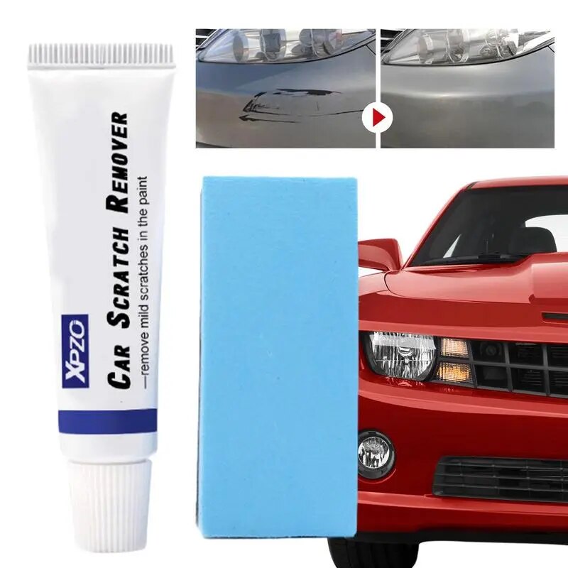 Car Paint Scratch Remover 20g Automotive Paint Scuff Restoration Paste With Sponge Car Scratch Eraser Car Detailing Supplies