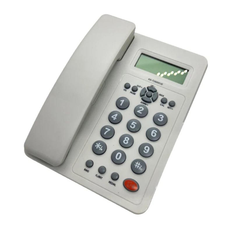 Corded Landline Phones for Home Hotel Office Desk Corded Telephone with Display Adjustable Volume Calculator Function
