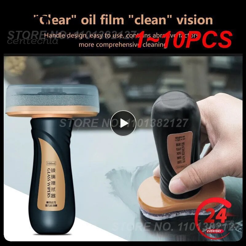 1~10PCS Car Rain-proof Anti-fog Agent Oil Film Remover Sponge Wipe Window Windshield Rain-proof Cleaner Wiper