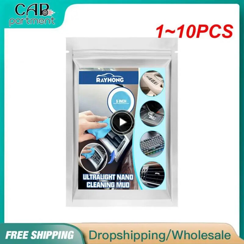 1~10PCS Car Cleaning Gel Reusable Keyboard Cleaner Gel Auto Air Vent Interior Detail Removal Putty Cleaning Keyboard Cleaner For